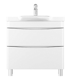 Am.Pm Мебель для ванной Like 80 L, подвесная, белый глянец	 – фотография-2